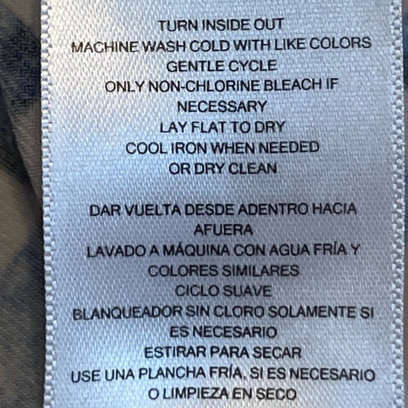 MICHAEL Michael Kors lightweight blues geometric print dress size M - Picture 4 of 5